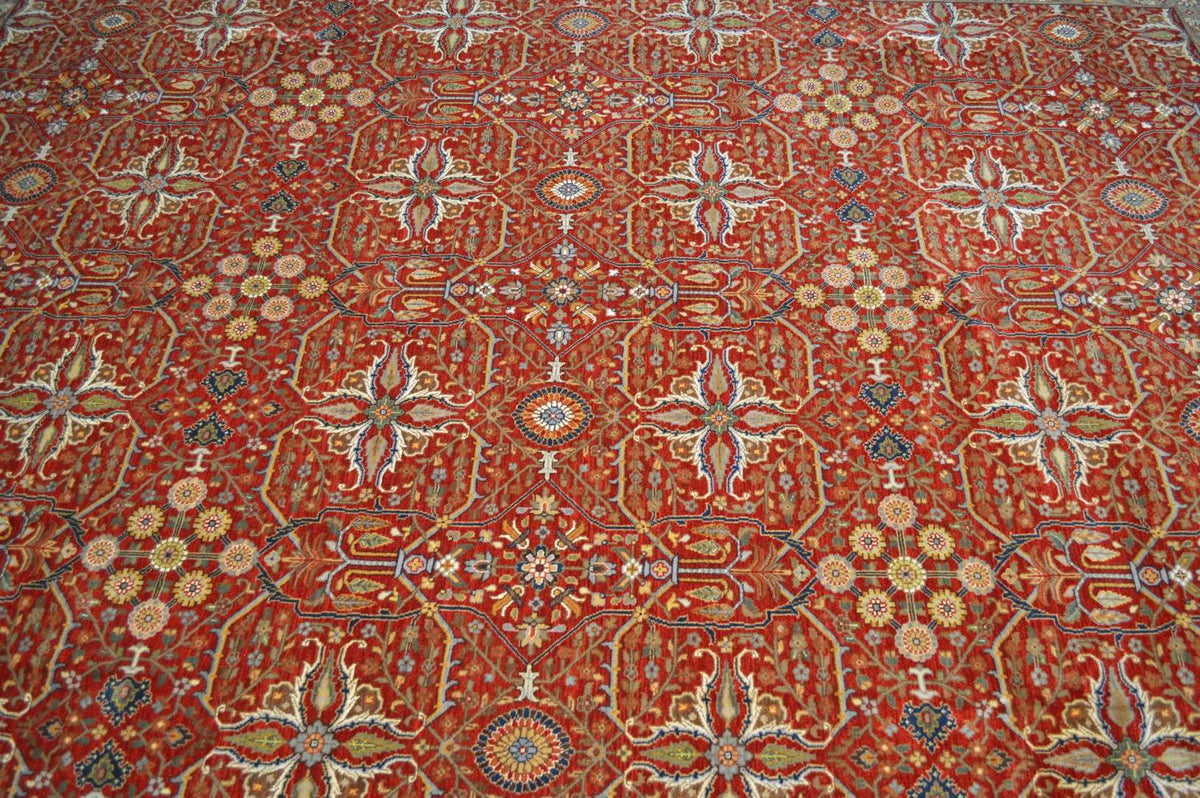 9' 0" x 11' 8" India Agra Rug image 12