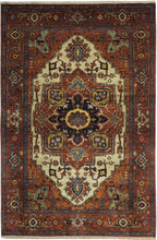 4' 0" x 6' 0" India Serapi Rug image 0