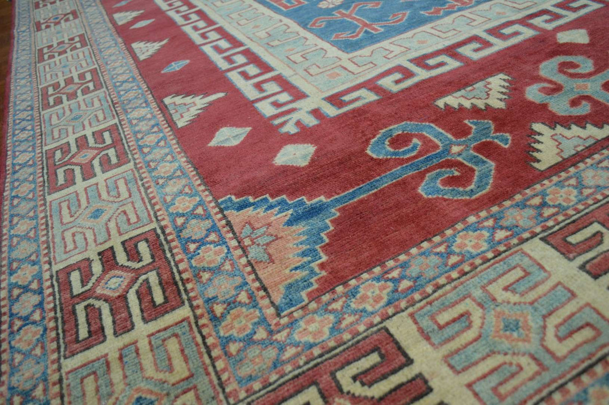 6' 4" x 8' 0" Caucasian Kazak Rug image 4