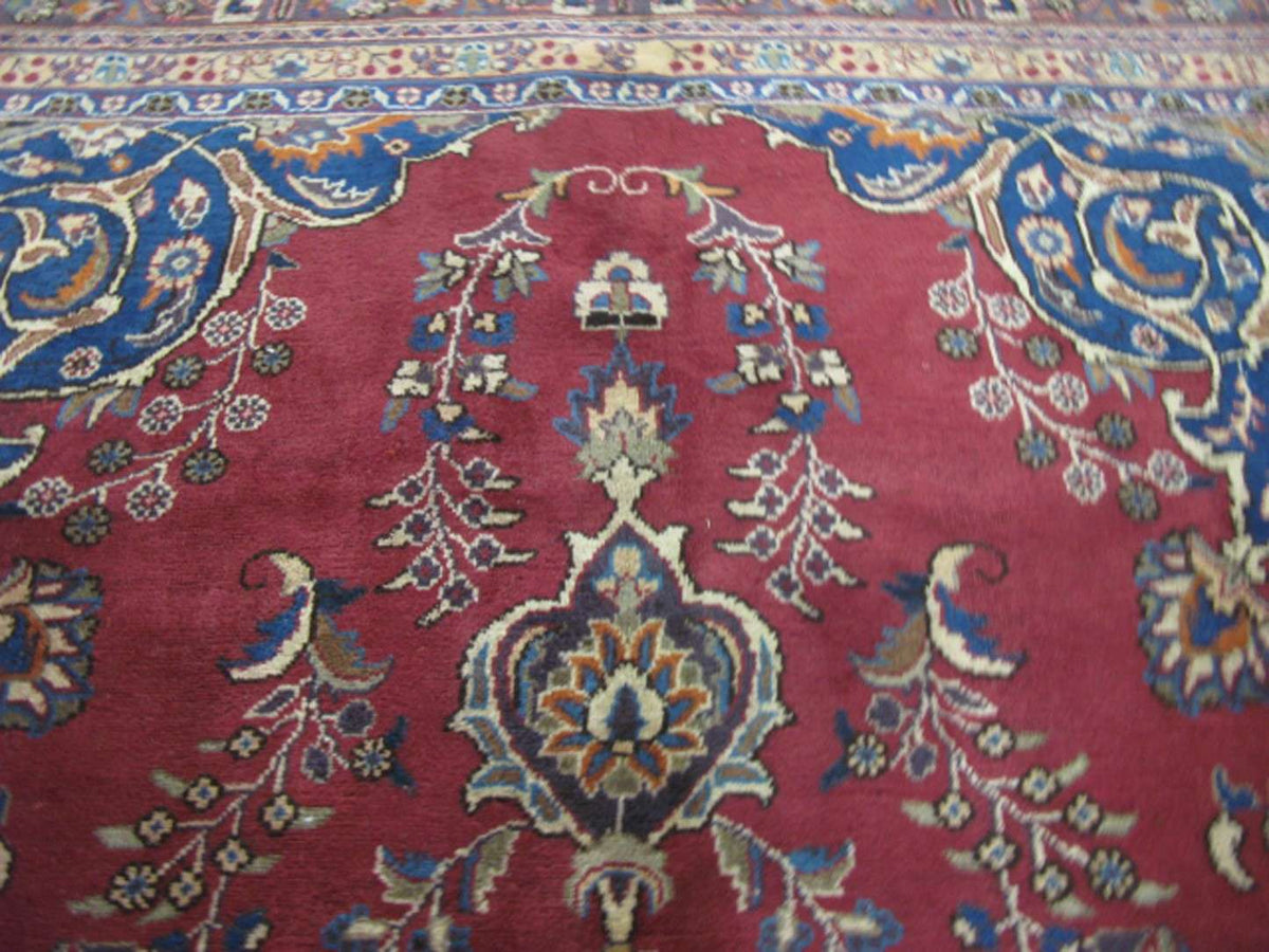 9' 9" x 13' 0" Persian Mashhad Rug image 5