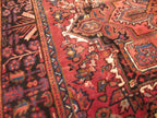6' 8" x 9' 4" Vintage Heriz Rug image 5