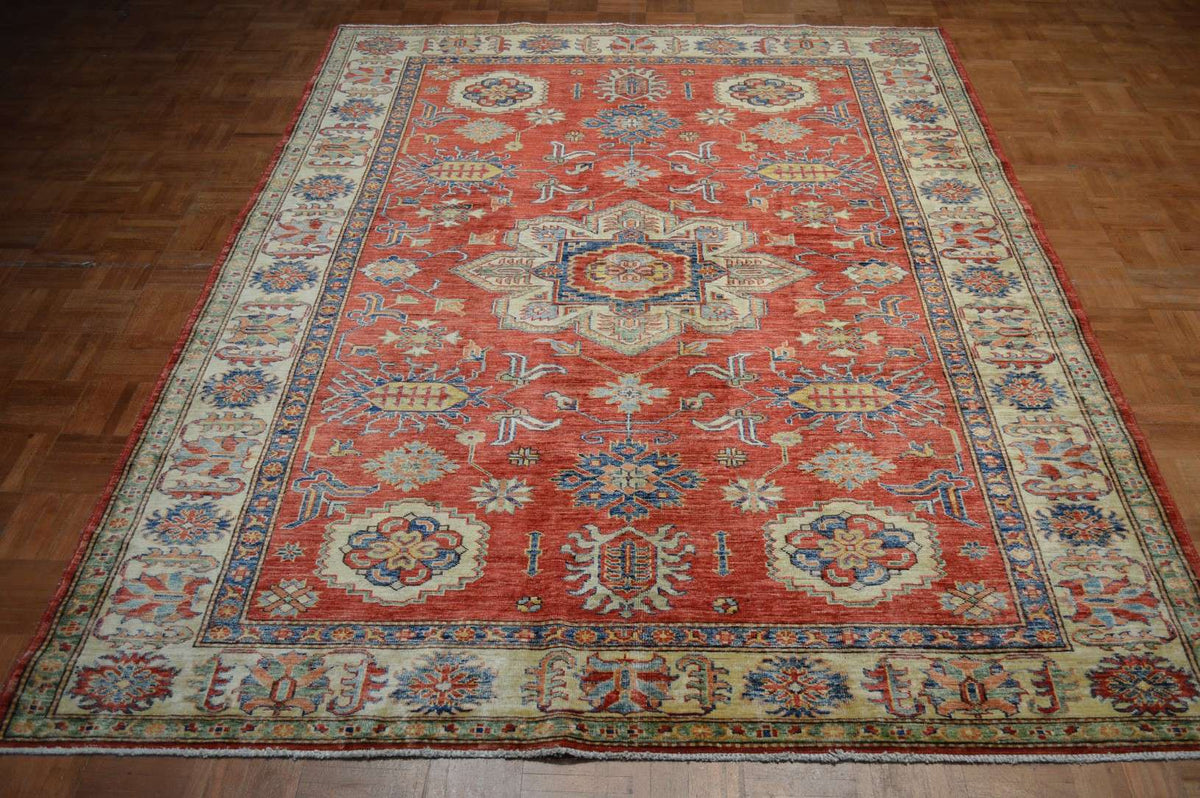6' 1" x 8' 2" Pakistan Kazak Rug image 1