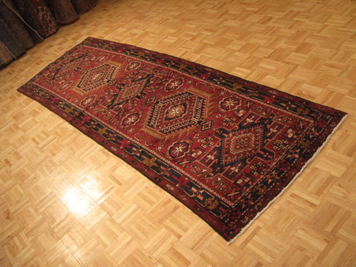 3' 7" x 11' 0" Persian Heriz Runner image 11