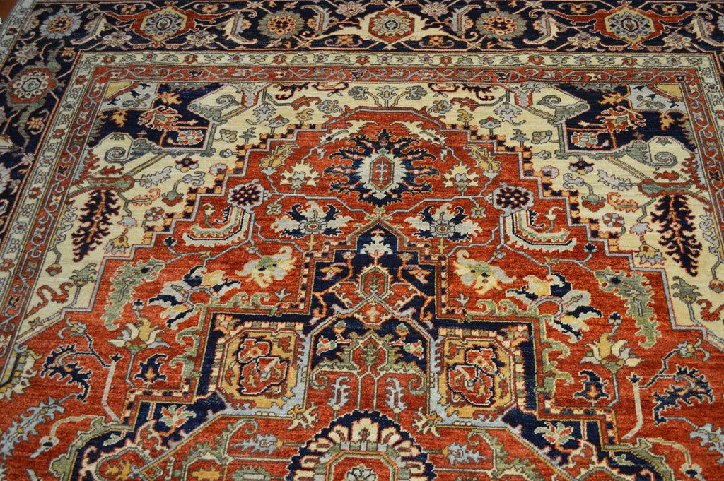 8' 0" x 9' 8" Pakistan Serapi Rug image 6