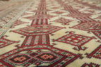 4' 1" x 5' 6" Persian Turkeman Rug image 8
