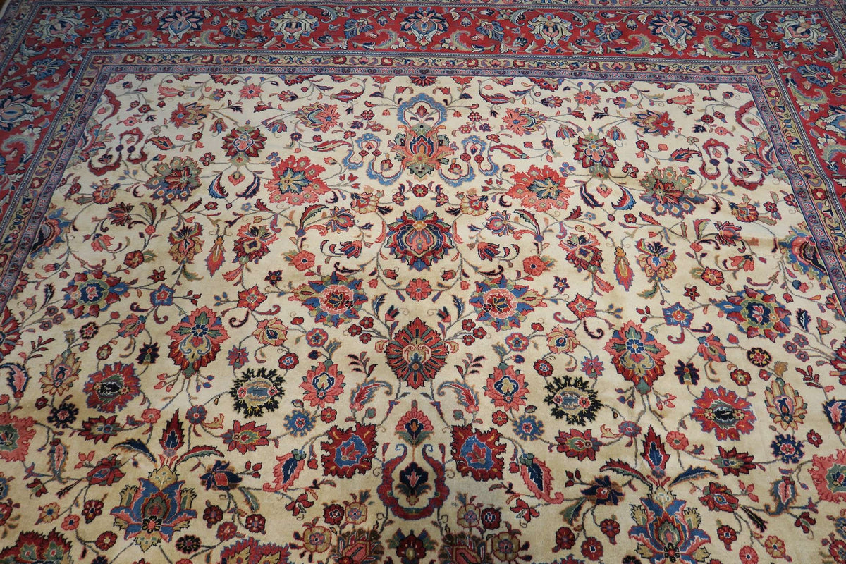 10' 3" x 13' 6" Persian Sarouk Rug image 11