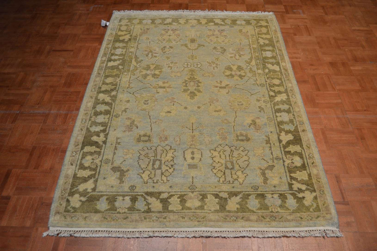 4' 1" x 6' 0" India Oushak Rug image 1