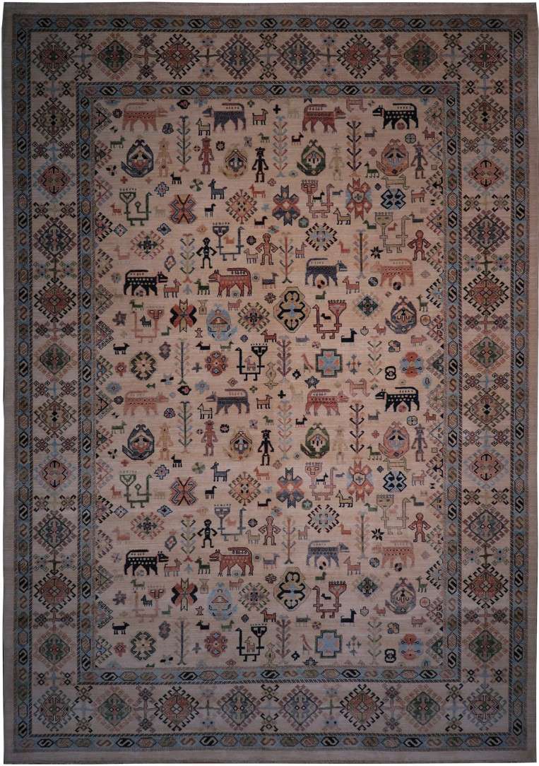 10' 0" x 14' 1" Pakistan Chobi Rug image 0
