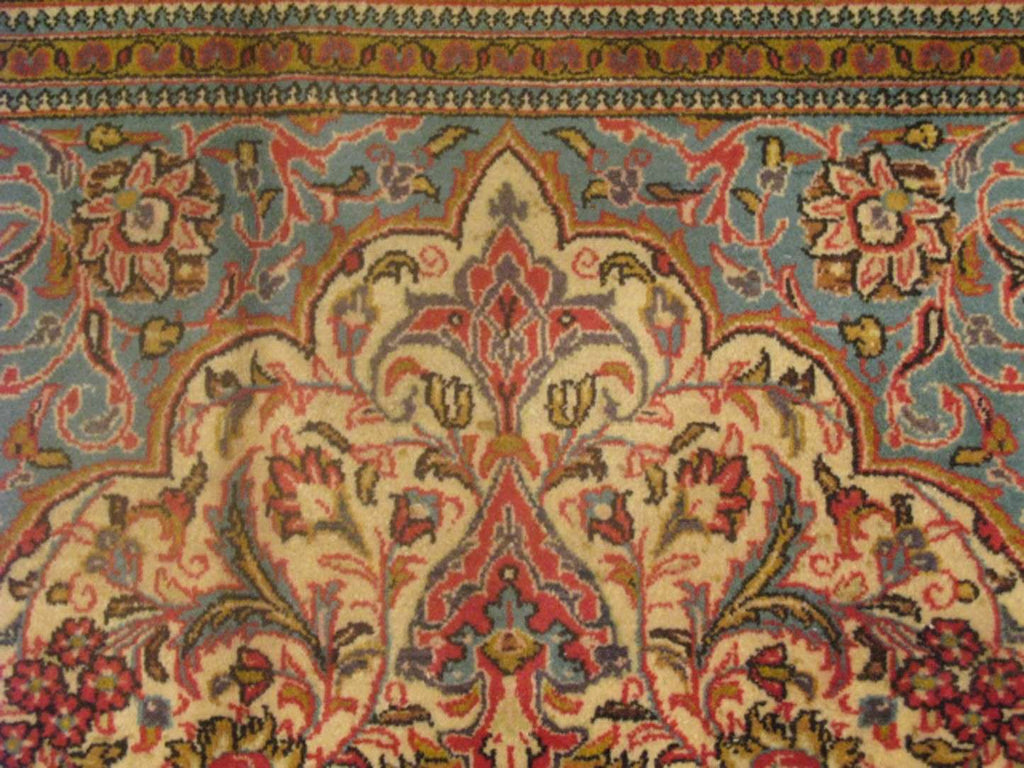 7' 0" x 10' 6" Persian Qum Rug image 2