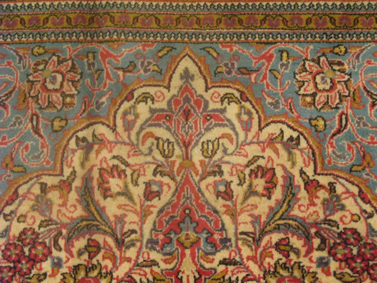 7' 0" x 10' 6" Persian Qum Rug image 2