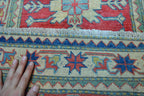 2' 3" x 3' 3" Pakistan Kazak Rug image 12