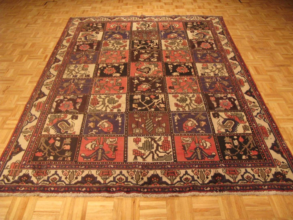 6' 9" x 9' 7" Persian Bakhtiari Rug image 7