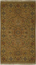 2' 4" x 4' 3" India Agra Rug image 0
