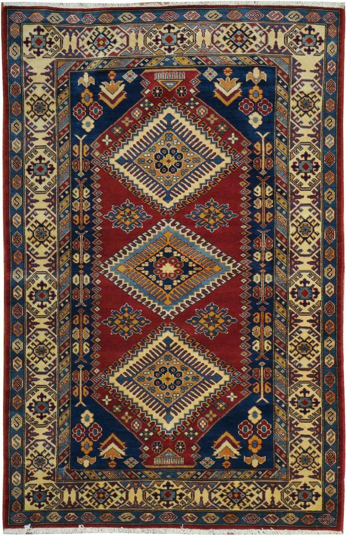4' 2" x 6' 4" Pakistan Shirvan Rug image 0