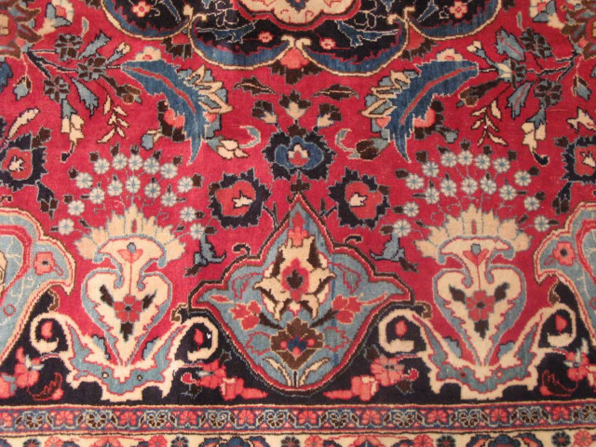9' 5" x 12' 5" Persian Mashhad Rug image 6