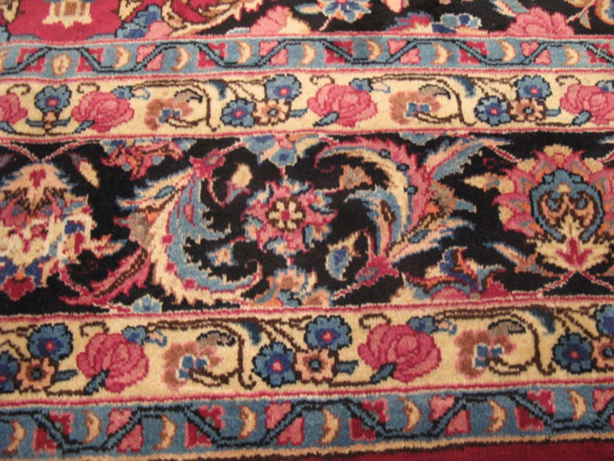 8' 5" x 11' 4" Persian Mashhad Rug image 3
