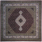 8' 1" x 8' 2" India Bijar Square Rug image 0