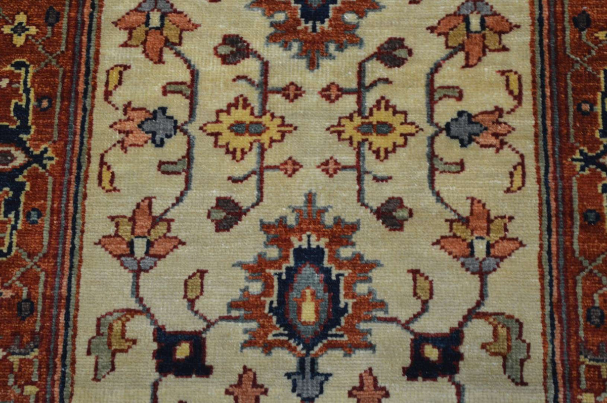 2' 7" x 12' 0" India Serapi Runner image 2