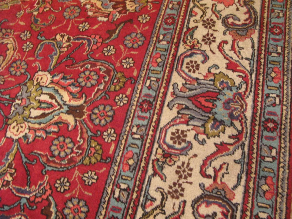 9' 1" x 13' 0" Persian Tabriz Rug image 10
