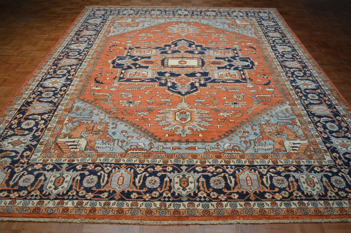 9' 0" x 12' 0" Pakistan Serapi Rug image 1