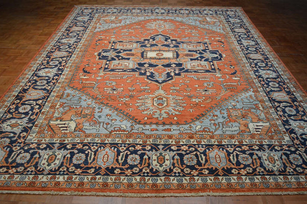 9' 0" x 12' 0" Pakistan Serapi Rug image 1