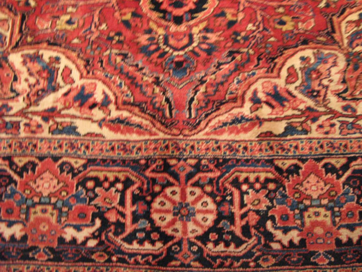 8' 2" x 11' 8" Persian Heriz Rug image 5