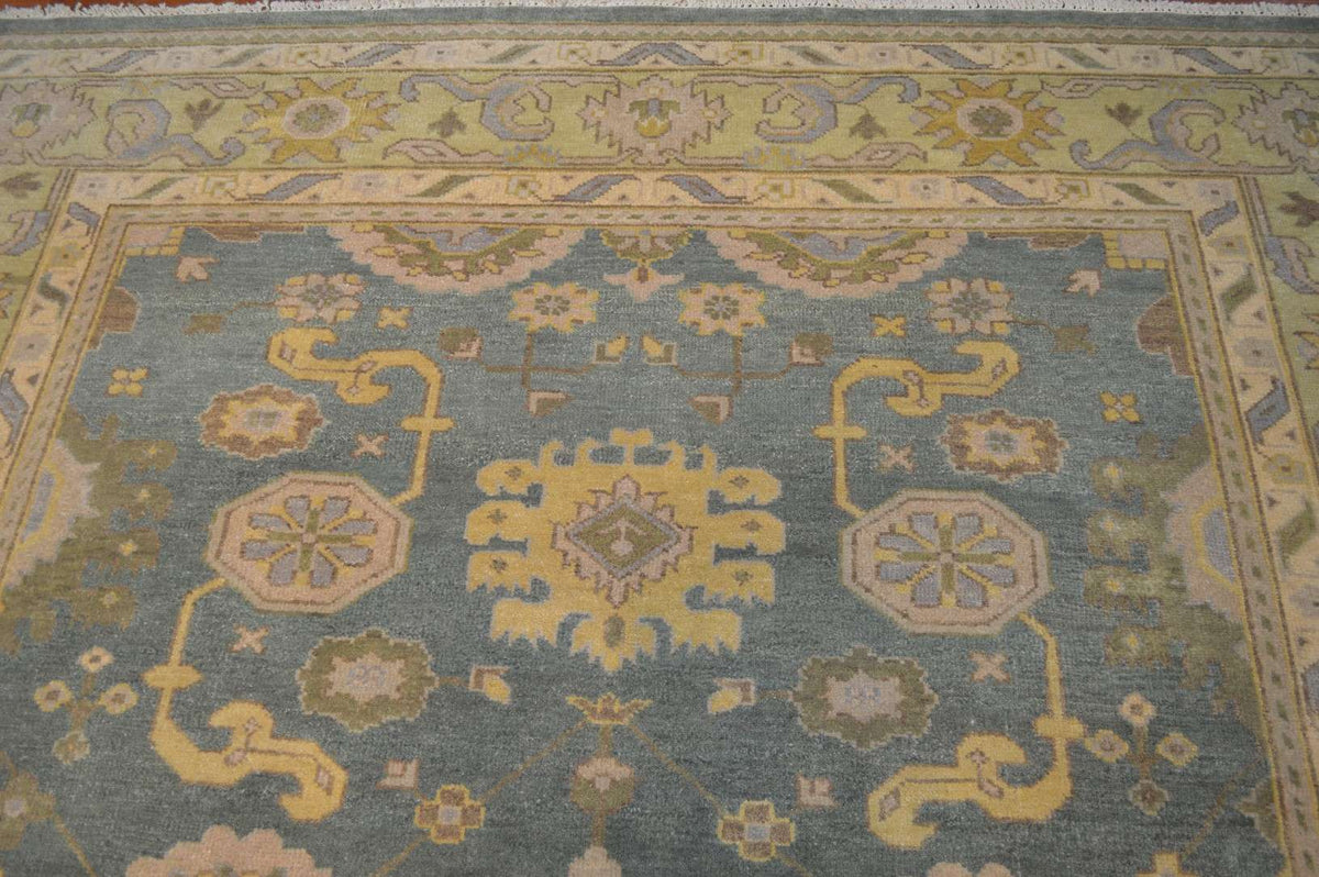 8' 1" x 9' 8" India Oushak Rug image 5