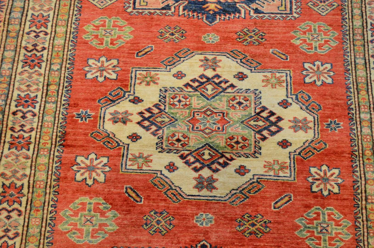 4' 0" x 6' 1" Pakistan Kazak Rug image 5