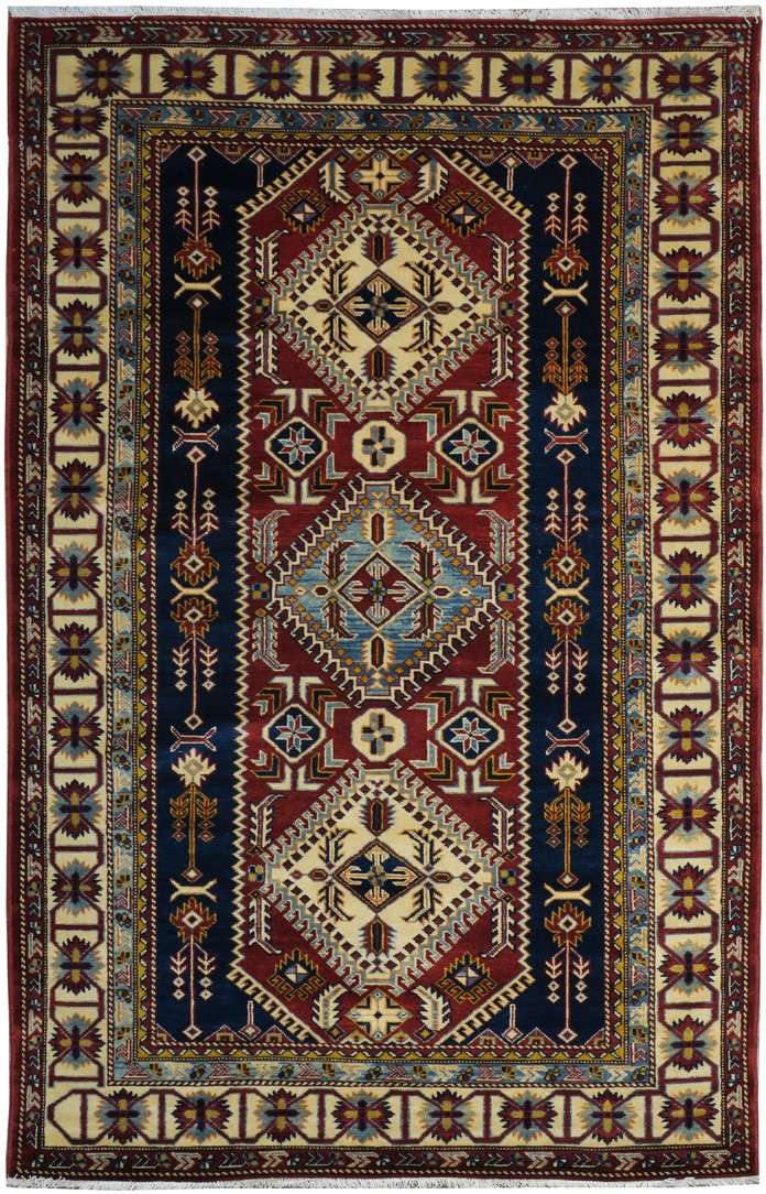4' 3" x 6' 7" Pakistan Shirvan Rug image 0