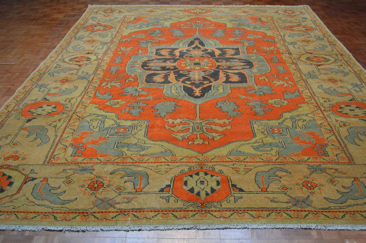 10' 2" x 13' 1" Turkish Oushak Rug image 1