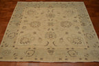 5' 0" x 5' 1" Pakistan Peshawar Square Rug image 4