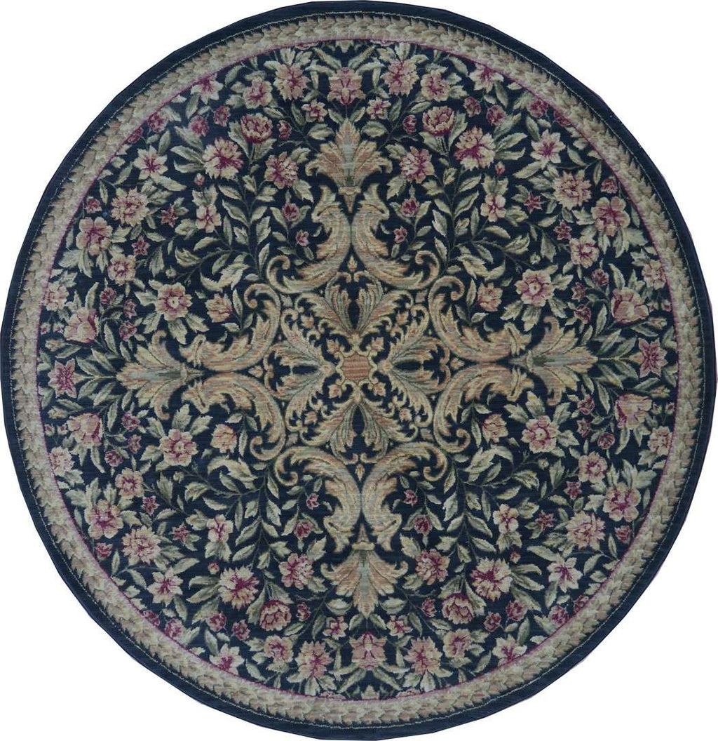 7' 3" x 7' 3" India Contemporary Round Rug image 0