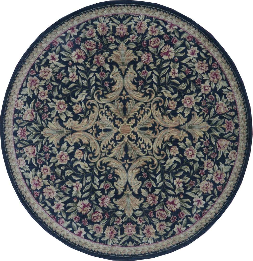 7' 3" x 7' 3" India Contemporary Round Rug image 0