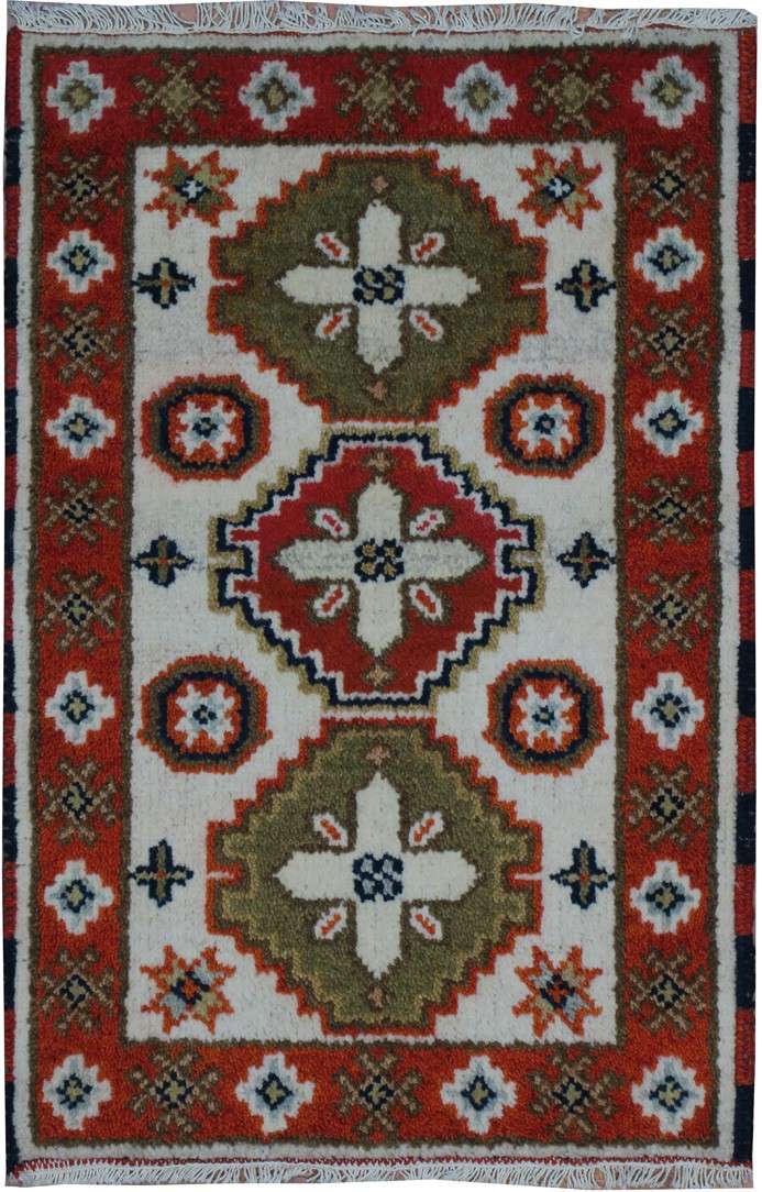 2' 0" x 3' 0" India Kazak Rug image 0