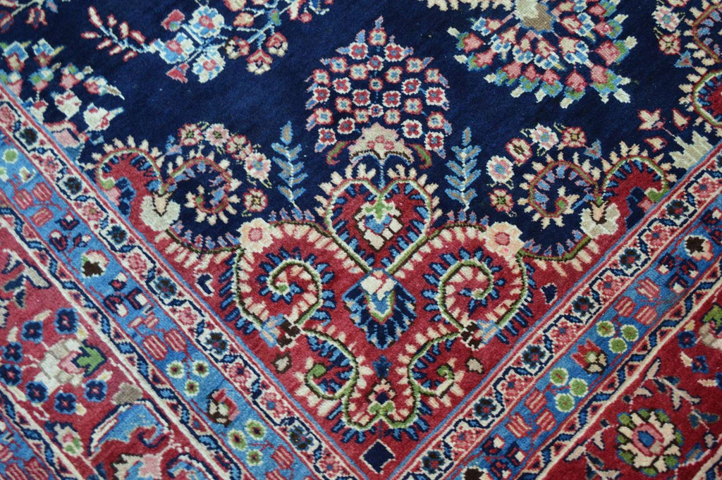 6' 6" x 9' 3" Vintage Mashhad Rug image 4