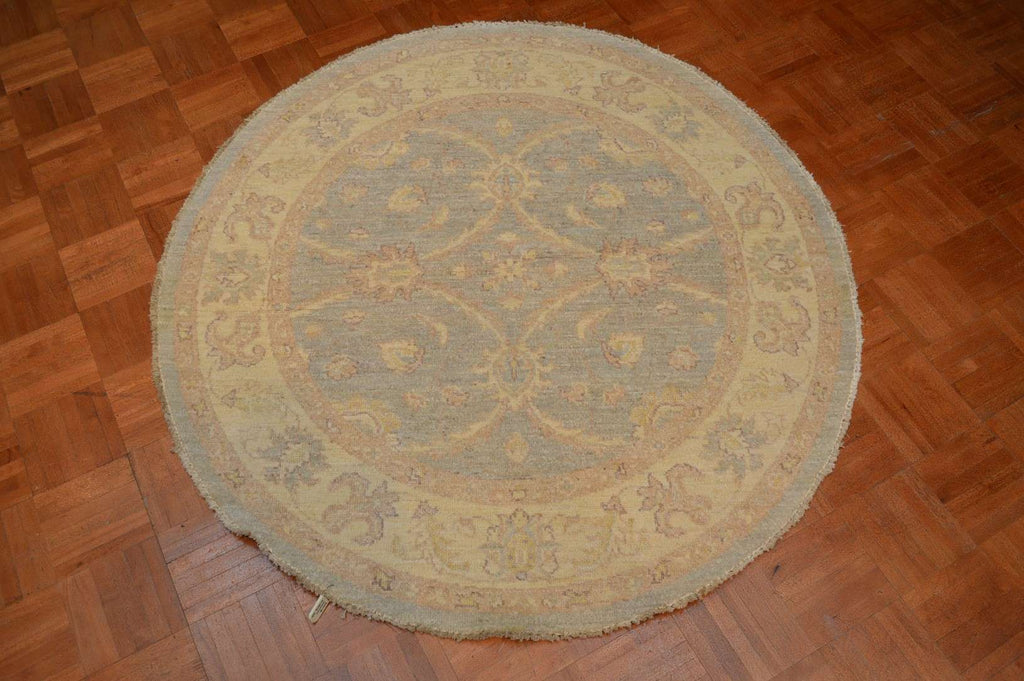 4' 0" x 4' 0" Pakistan Peshawar Round Rug image 1