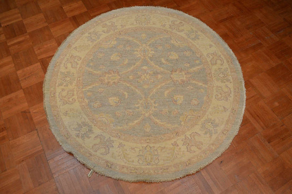 4' 0" x 4' 0" Pakistan Peshawar Round Rug image 1