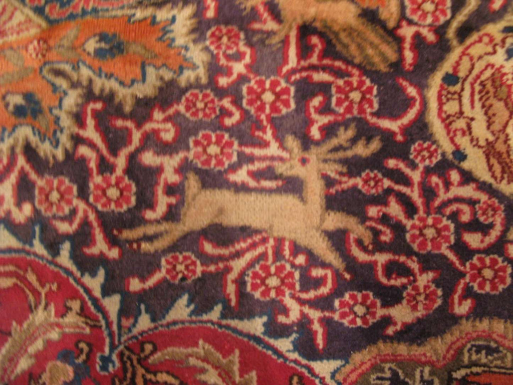 9' 7" x 12' 9" Persian Kashmar Rug image 4