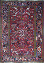 6' 5" x 9' 3" Persian Heriz Rug image 0