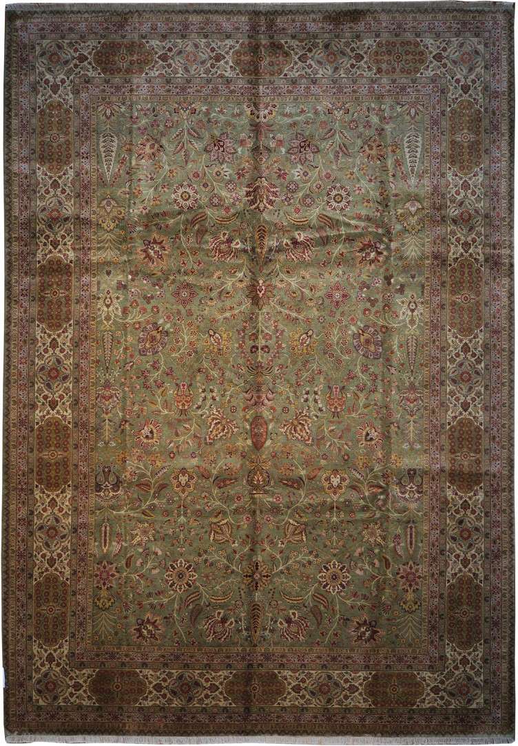 9' 9" x 14' 2" India Agra Rug image 0