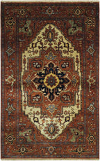 3' 10" x 6' 0" Pakistan Serapi Rug image 0