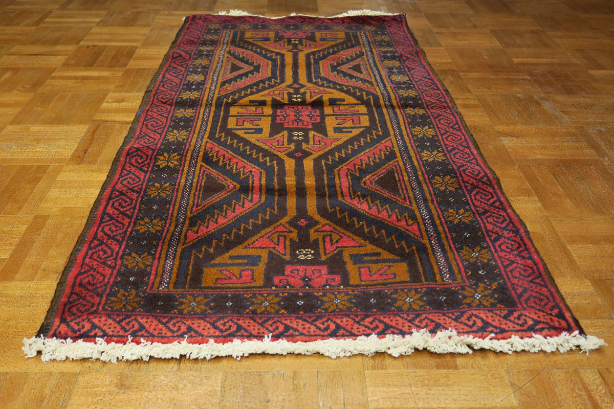2' 1" x 4' 1" Persian Baluch Rug image 3