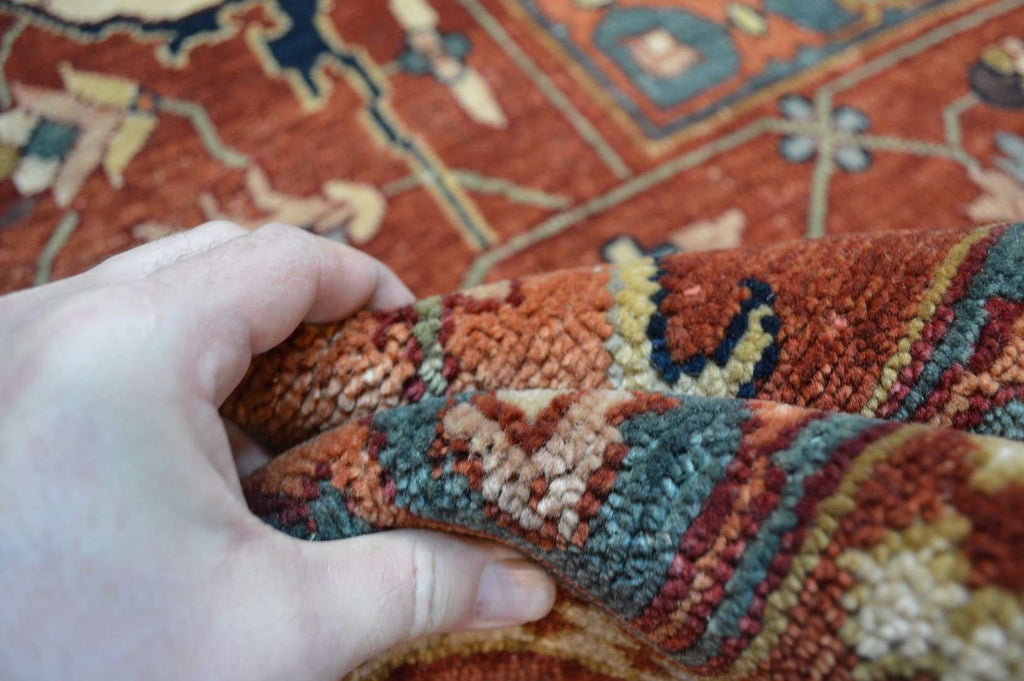 11' 8" x 14' 8" India Serapi Rug image 11