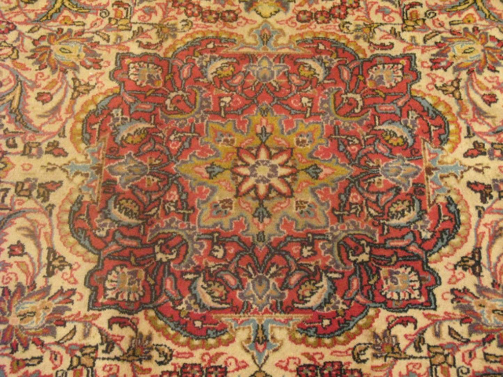 7' 0" x 10' 6" Persian Qum Rug image 3