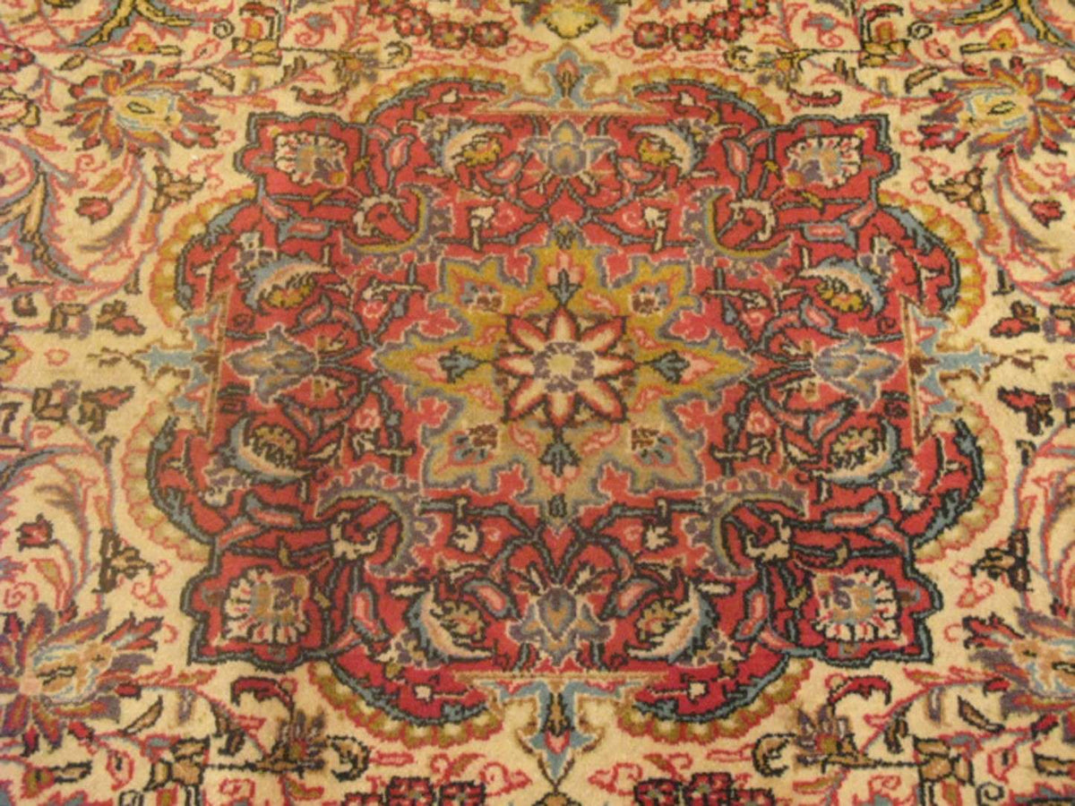 7' 0" x 10' 6" Persian Qum Rug image 3