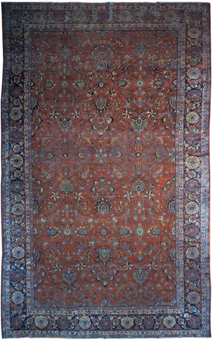 10' 5" x 17' 0" Persian Sarouk Rug image 0