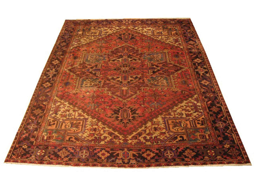 8' 3" x 10' 9" Persian Heriz Rug image 0