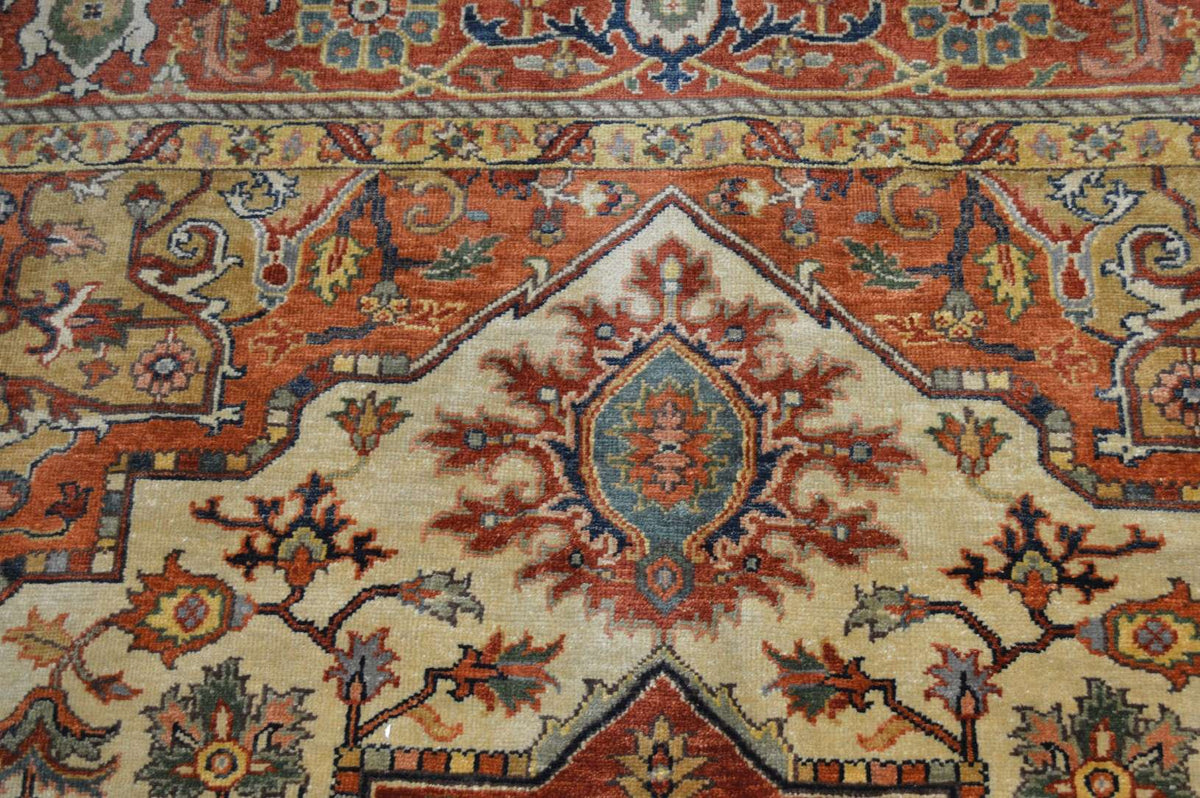 8' 0" x 10' 0" India Serapi Rug image 3