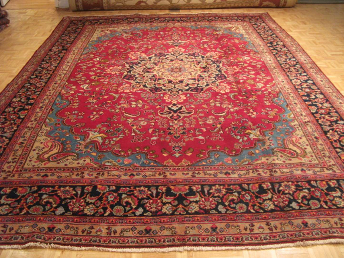 9' 5" x 12' 7" Persian Mashhad Rug image 1