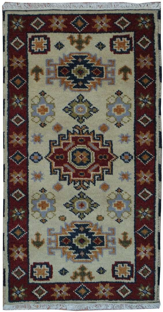 2' 0" x 4' 0" India Kazak Rug image 0